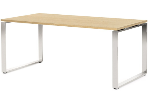 Стол письменный, цвет светлый дуб + хром
