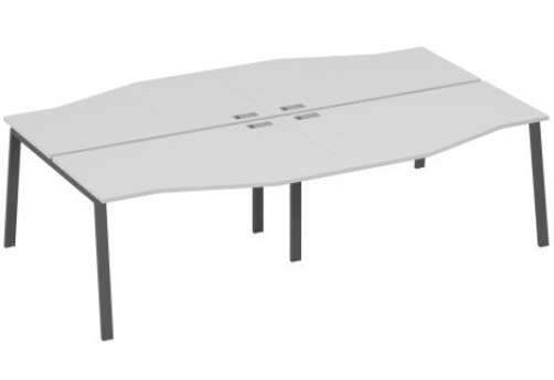 Рабочая станция эргономичная (4х140) Мира Нумо, цвет серый + антрацит