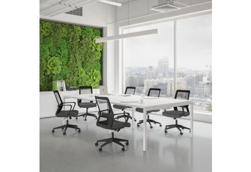 Стол переговорный Индиго Форт, цвет белый + белый