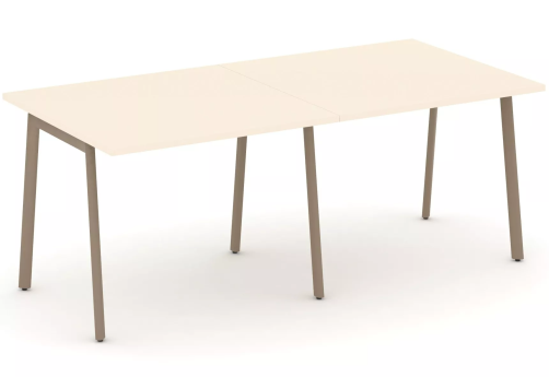 Стол переговорный (двойной), цвет сатин