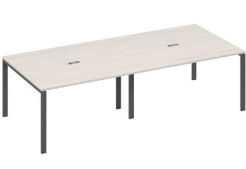 Стол для переговоров прямоугольный Мира Нумо, цвет дуб шамони + антрацит