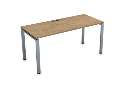 Стол рабочий Платинум Персонал, цвет тиковое дерево