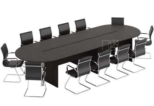 Стол для переговоров, 4240х1440х755 мм, цвет венге