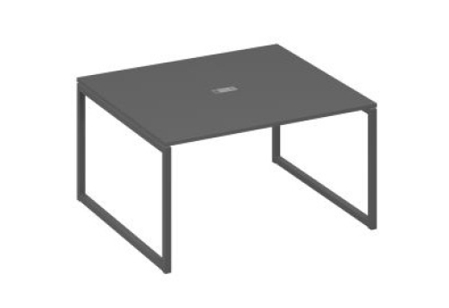 Стол для переговоров прямоугольный Мира Одри, цвет антрацит премиум + антрацит