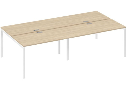 Рабочая станция 4х140 Мира Лофт, цвет дуб скандинавский + белый