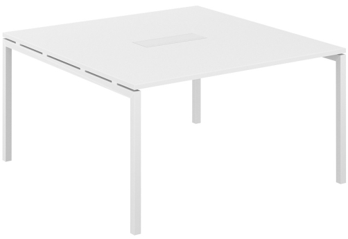 Стол переговорный Индиго Форт, цвет белый + белый