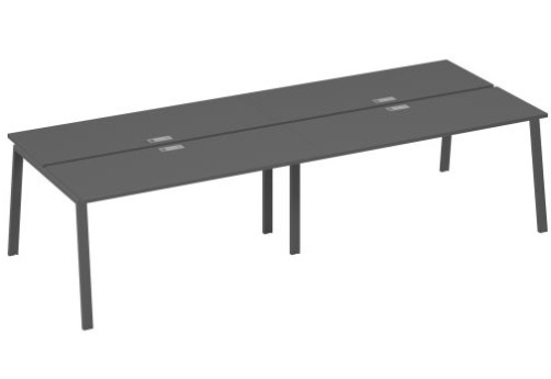 Рабочая станция 4х160 Мира Трио, цвет антрацит премиум + антрацит