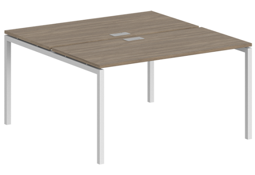 Рабочая станция Индиго Форт, цвет дуб темный + белый