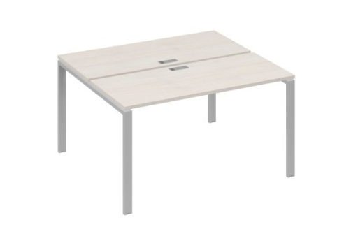 Рабочая станция (2х140) Мира Нумо, цвет дуб шамони + серый