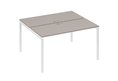 Рабочая станция 2х140 Мира Лофт, цвет мокко премиум + белый