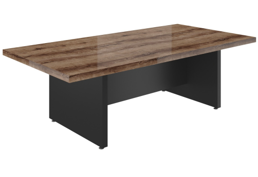 Стол для переговоров, дуб + черный