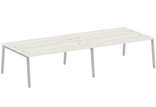 Стол на 4 рабочих места, цвет дуб новара