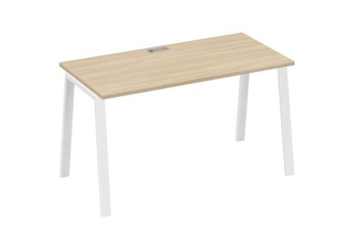 Стол письменный Мира Трио, цвет дуб скандинавский + белый