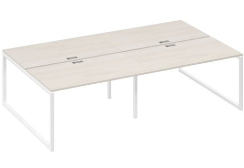 Рабочая станция (4х140) Мира Одри, цвет дуб шамони + белый