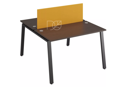 Стол на 2 рабочих места (с просветом), цвет венге