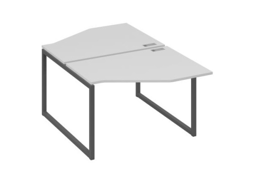 Рабочая станция эргономичная (2х120) Мира Одри, цвет серый + антрацит