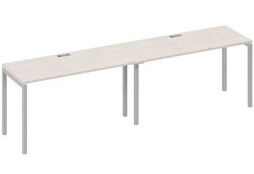 Рабочая станция 2х140 Мира Лофт, цвет дуб шамони + серый