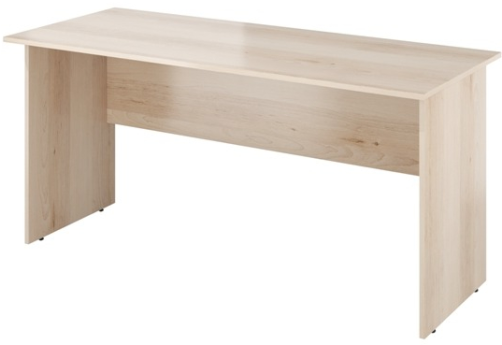 Стол рабочий прямой, цвет бук перламутр