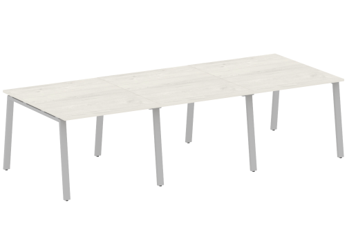 Стол для переговоров (3 столешницы), цвет дуб новара