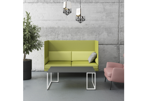 Стол журнальный Мейлон, цвет антрацит + белый