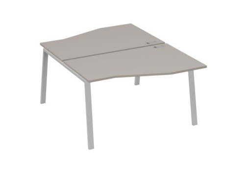 Станция рабочая эргономичная 2х140 Мира Трио, цвет мокко премиум + серый