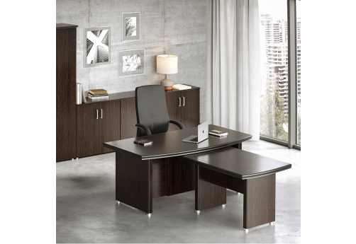Стол письменный с брифинг-приставкой Агат, цвет венге
