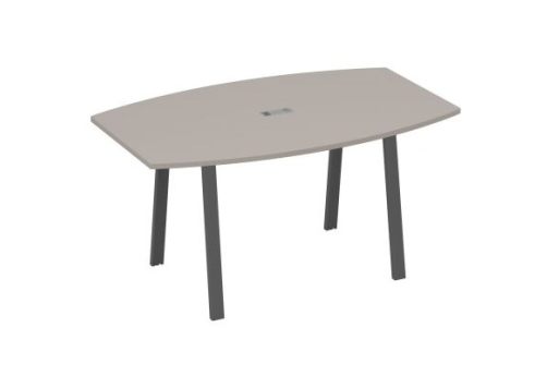 Стол для переговоров Мира Трио, цвет мокко премиум + антрацит