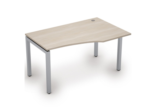 Стол криволинейный правый Деко Тренд, цвет шамони светлый