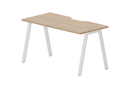 Стол рабочий (с вырезом) Сильвана, цвет светлый дуб