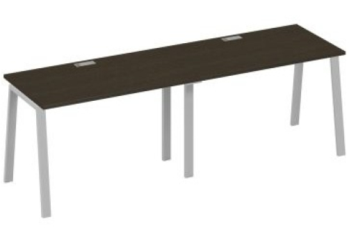 Рабочая станция 2х120 Мира Трио, цвет венге + серый