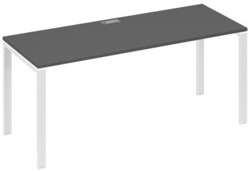 Стол письменный Мира Нумо, цвет антрацит премиум + белый