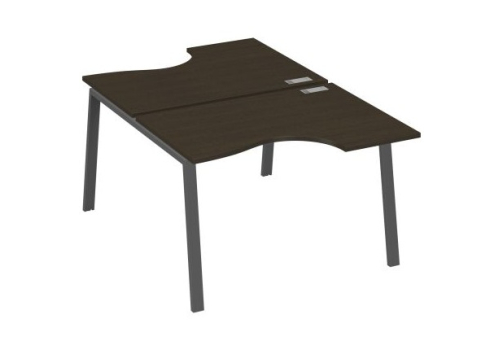 Станция рабочая эргономичная 2х120 Мира Трио, цвет венге + антрацит