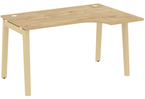 Стол эргономичный правый, цвет тиквуд светлый