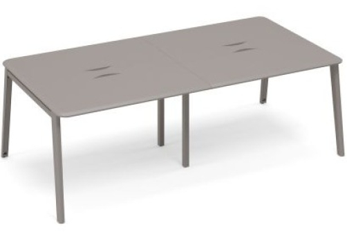 Стол для переговоров Види Металл, цвет мокко