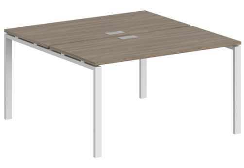 Рабочая станция Индиго Сет, цвет дуб темный + белый