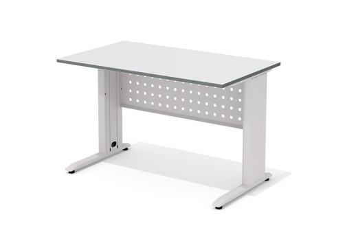 Стол письменный на металлокаркасе Колибри, цвет светло-серый