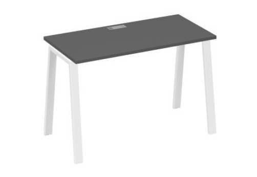 Стол письменный Мира Трио, цвет антрацит премиум + белый
