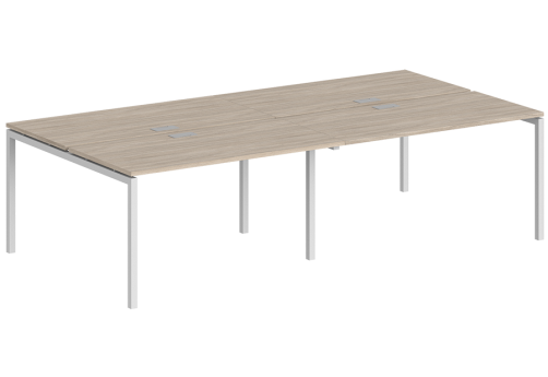 Рабочая станция Индиго Форт, цвет дуб светлый + белый