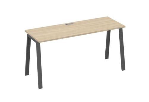 Стол письменный Мира Трио, цвет дуб скандинавский + антрацит