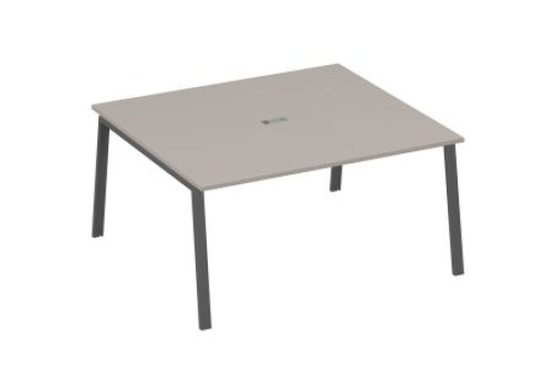 Стол для переговоров Мира Трио, цвет мокко премиум + антрацит