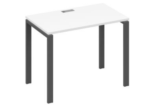 Стол письменный Мира Нумо, цвет белый премиум + антрацит