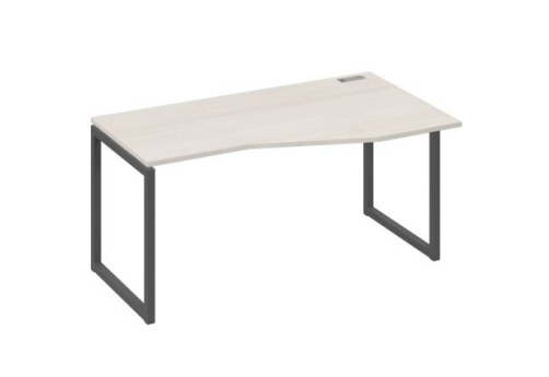 Стол эргономичный правый Мира Одри, цвет дуб шамони + антрацит