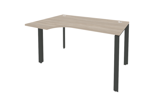 Стол эргономичный левый, цвет дуб аттик