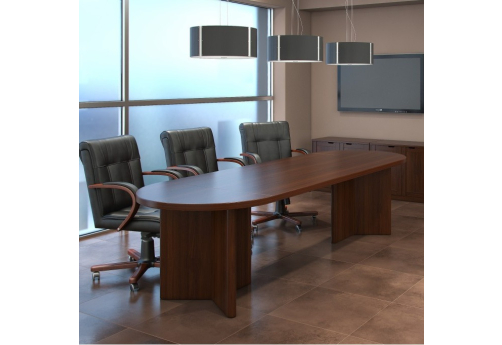 Стол для переговоров Амати, цвет темный орех