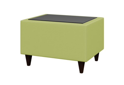 Стол прямоугольный, цвет зеленый