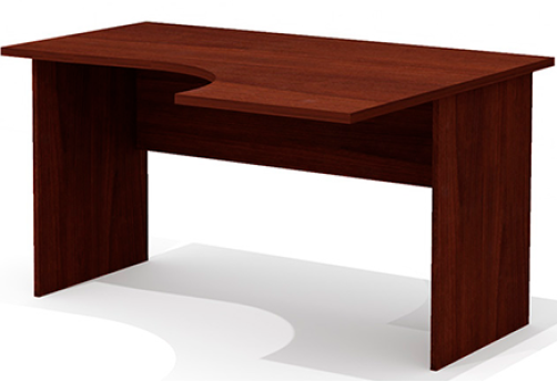 Стол эргономичный правый Джерси, цвет орех