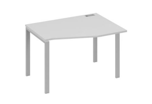 Стол эргономичный правый Мира Нумо, цвет серый + серый