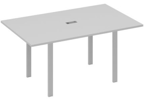 Стол для переговоров прямоугольный Мира Нумо, цвет серый + серый