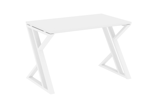 Стол рабочий Европа, цвет белый бриллиант + белый