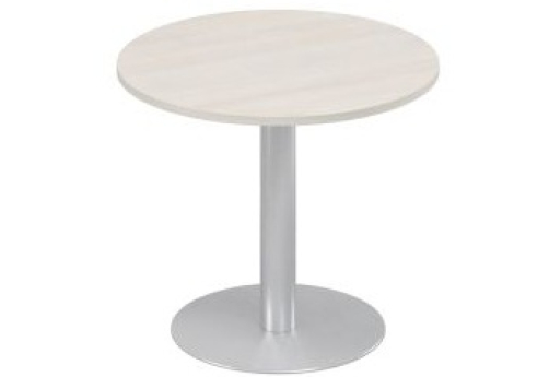 Стол для переговоров круглый Мира Одри, цвет дуб шамони + серый